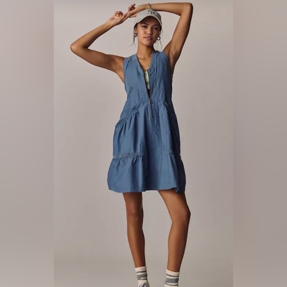 Daily Practice by Anthropologie Trek Utility Mini Dress, Ladies Size Medium